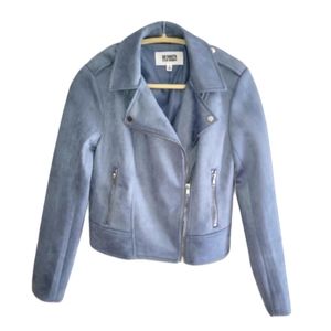 Moto Jacket M BB Dakota Steve Madden Ladies Vegan Suede Moto Jacket M